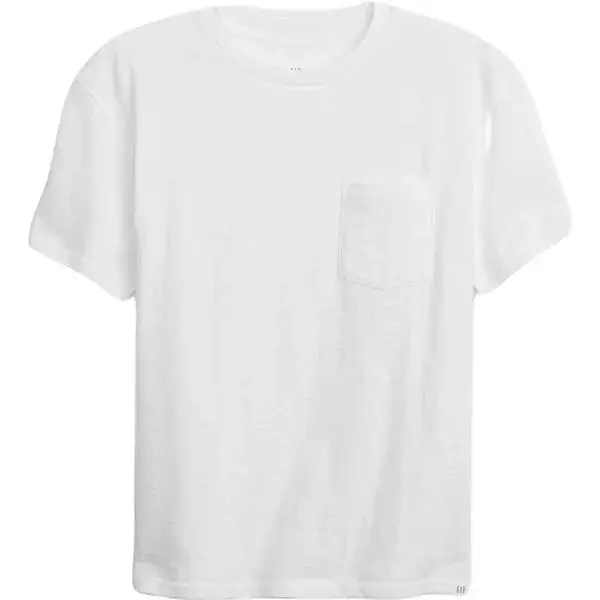 GAP V-SS PKT CREW Chlapecké tričko, bílá, velikost