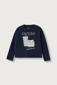 Guess  tričko s dlouhým rukávem dětské bavlněné s elastanem
