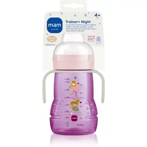 MAM Trainer Night fľaša Violet 4m+ 220 ml