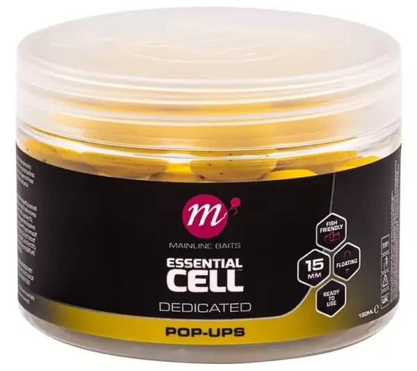 Mainline plávajúce boilie essential cell pop up 15 mm