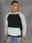 Bluza męska basic z kapturem czarna Dstreet