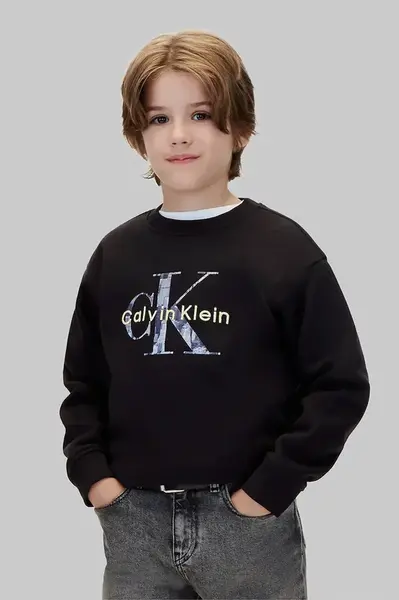 Calvin Klein Jeans  mikina detská s bavlnou