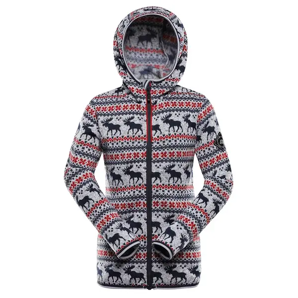 Dětský hřejivý svetr alpine pro noreso šedá 164-170
