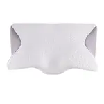 Ergonomický polštář z paměťové pěny bílo-šedá 60 x 35 cm