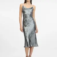 Stříbrné dámské šaty na ramínka ORSAY - Dámské