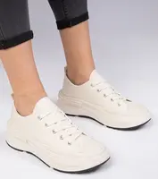 Gemre Beige women's fabric sneakers Katerin