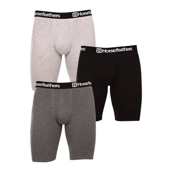 Horsefeathers 3PACK pánské boxerky Dynasty long (AM195D) M