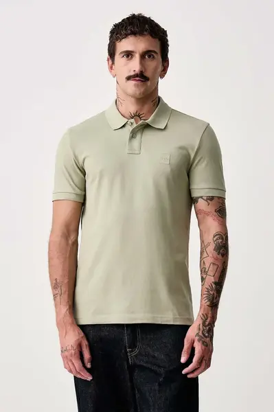 BOSS Orange  polo pánské bavlněné s elastanem Passenger