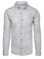 Pánská šedá casual košile Dstreet