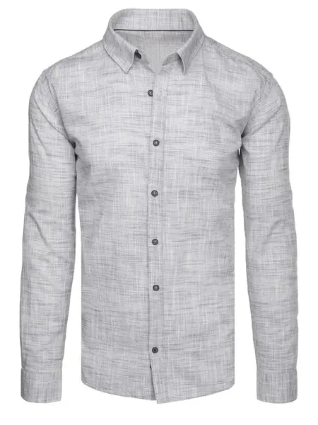 Pánská šedá casual košile Dstreet