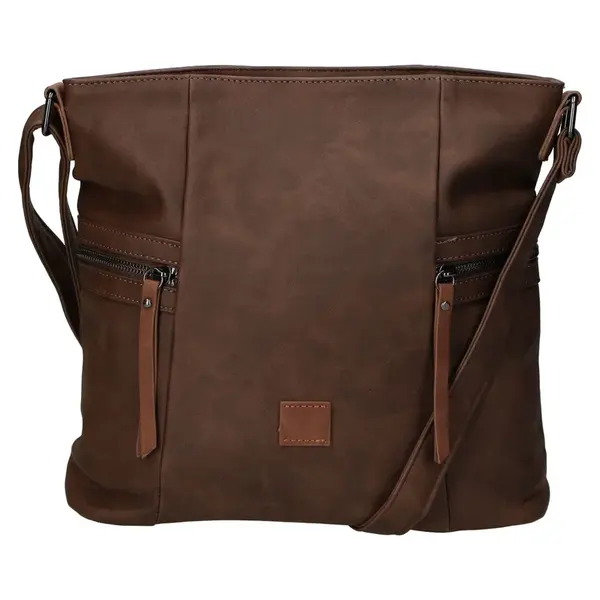 Dámská crossbody kabelka coffee - Firenze Lenah