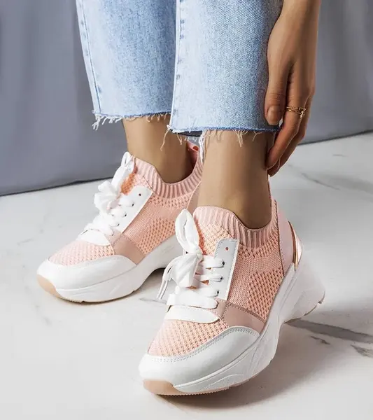 Gemre Pink wedge sneakers Ann