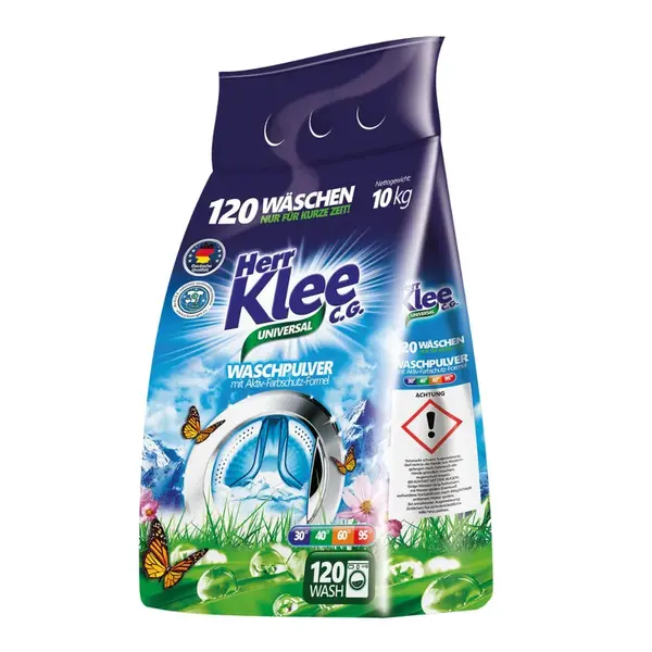 Herr Klee Universal prací prášek 10 kg  / 120 praní