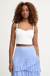 Guess  crop top dámská bavlněná SHARON