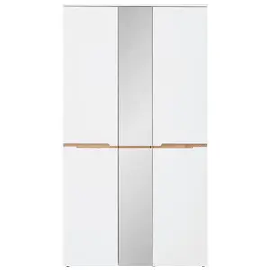 Voleo SKŘÍŇ NA ODĚV, bílá, dub artisan, 105/192/38 cm