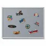 TULUP MAGNETICKÁ TABULE 70x50 cm stříbrný rám – Tmavě modrá barva