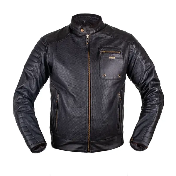 Letní kožená moto bunda W-TEC Gradac černá XXL