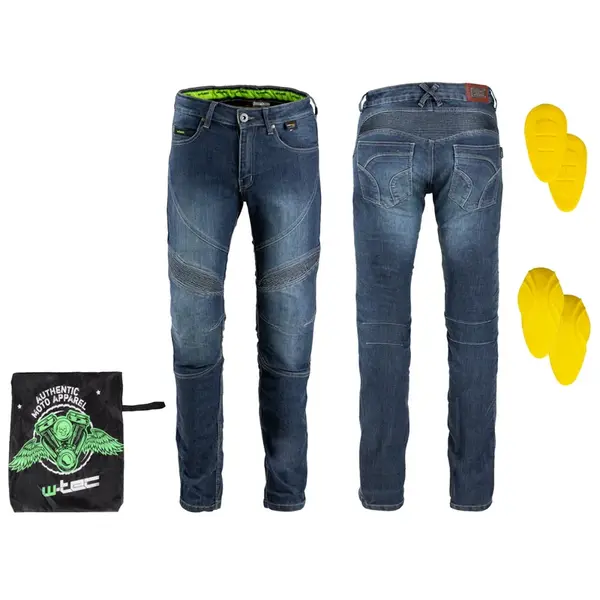 Pánské moto džíny W-TEC Oliver modrá S