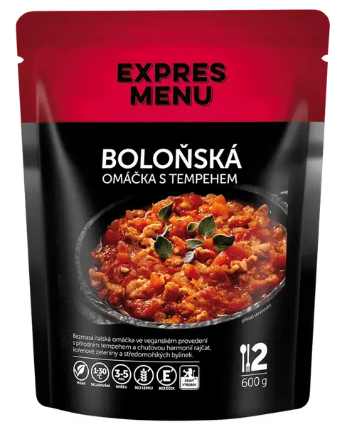 EXPRES MENU Boloňská omáčka s tempehem 600 g (2 porce)
