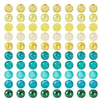 200Pcs 10 Style Round Glass Beads