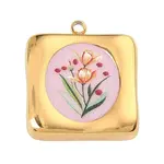 201 Stainless Steel Enamel Pendants