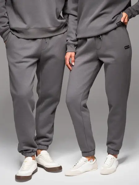 Ombre Classic sweatpants with drawstrings unisex-grey