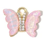 Zinc Alloy with Resin & Rhinestone Pendants