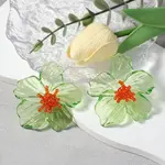 Flower Transparent Acrylic Stud Earrings