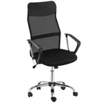 HOMCOM ERGONOMICKÁ KANCELÁŘSKÁ ŽIDLE, síťovina, černá