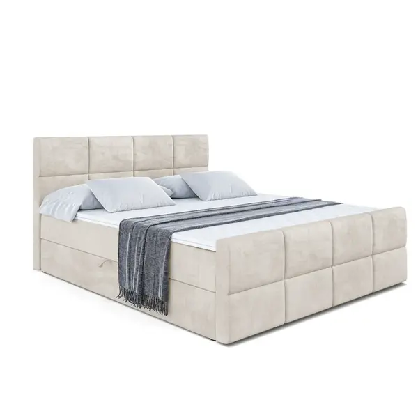 ALTDECOR AMERICKÁ postel ARDENI-Z – 140 × 200 cm – H3 – ecru
