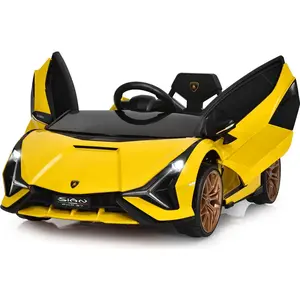 COSTWAY DĚTSKÉ AUTO Lamborghini 12V žluté