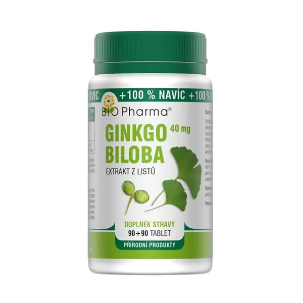 Bio-Pharma Ginkgo Biloba extrakt 40 mg 90+90 tablet