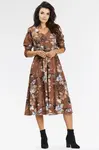 Awama Woman's Dress A666 Brown