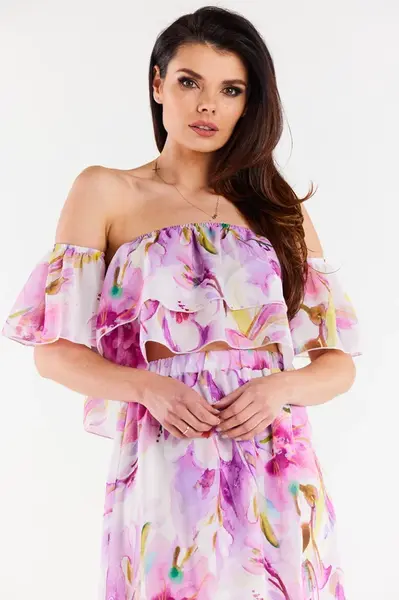 Awama Woman's Blouse A511 Violet