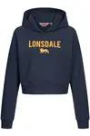Lonsdale Women's hooded sweatshirt cropped oversized