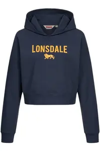 Lonsdale Women's hooded sweatshirt cropped oversized