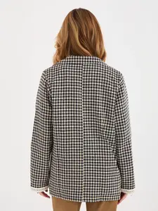 Dámský károvaný blazer