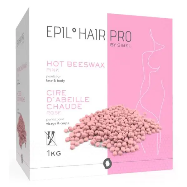 Depilační vosk na tělo a obličej Sibel Beeswax Pearls - růžový, 1000 g (7410444) + dárek zdarma
