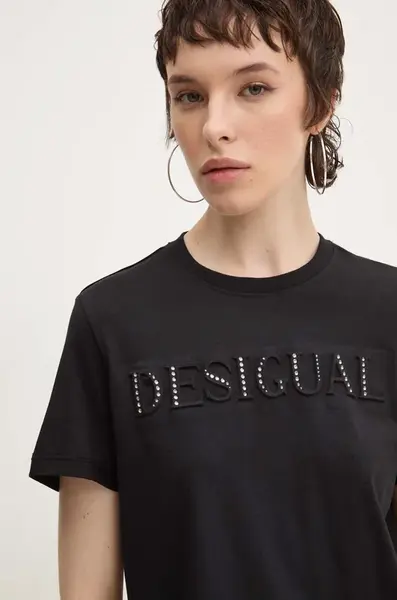 Bavlnené tričko Desigual BRANDY