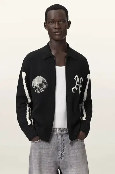 AllSaints  kardigan pánský bavlněný ADRIAN