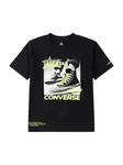 CONVERSE Tričko  svetložltá / čierna / biela