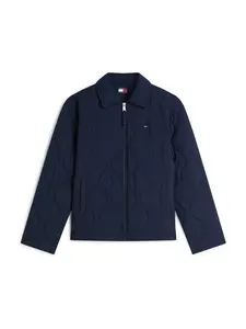 Tommy Jeans Prechodná bunda  námornícka modrá