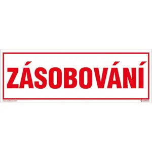 Plast zásobování, Materiál plast, formát 290x100 mm, K přišroubování