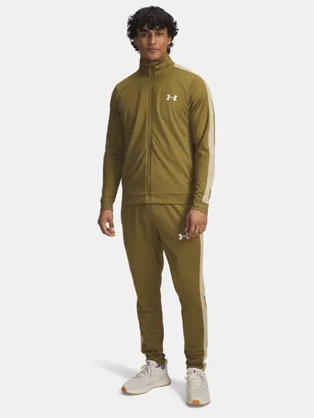 Men's Under Armour UA Rival Knit Track Suit-GRN - Men's