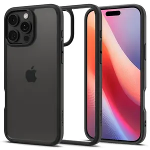 Spigen Ultra hybrid kryt na mobil, iPhone 16 Pro Max, černý