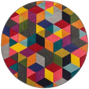 Flair Rugs TKANÝ KOBEREC, 160/160 cm vícebarevná