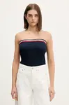 Tommy Jeans  top dámský s viskózou