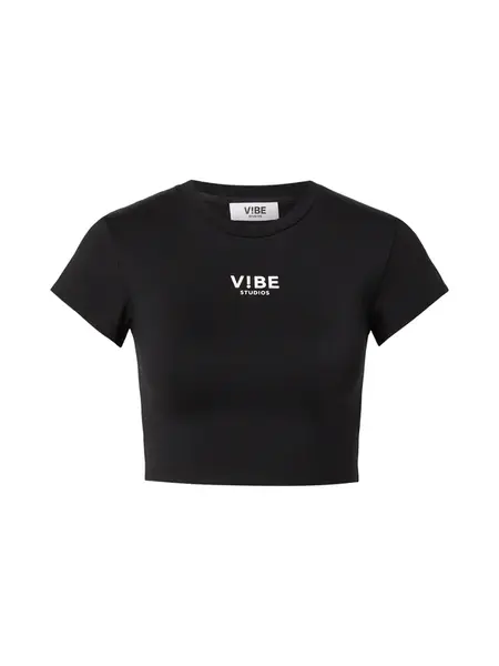 V!BE STUD!OS Tričko  čierna / biela