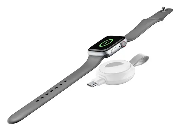 Cestovní nabíječka Cellularline Power Pill pro Apple Watch, s USB adaptérem, bílá