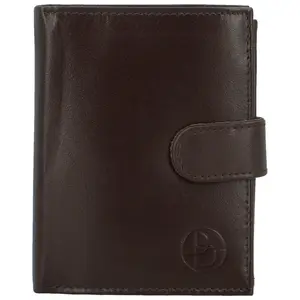 Pánská kožená peněženka tmavě hnědá - Bellugio Martell